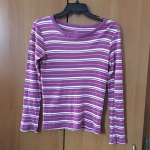 [Girl's] Striped Long-Sleeved Shirt